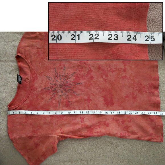 2 Preowned prAna USA Cotton Tees Tie Dye Mandala XL but run small - Picture 15 of 15